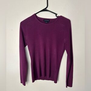 Ann Taylor Purple Size Medium Long Sleeve Top